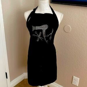 A touch of bling hair stylist apron